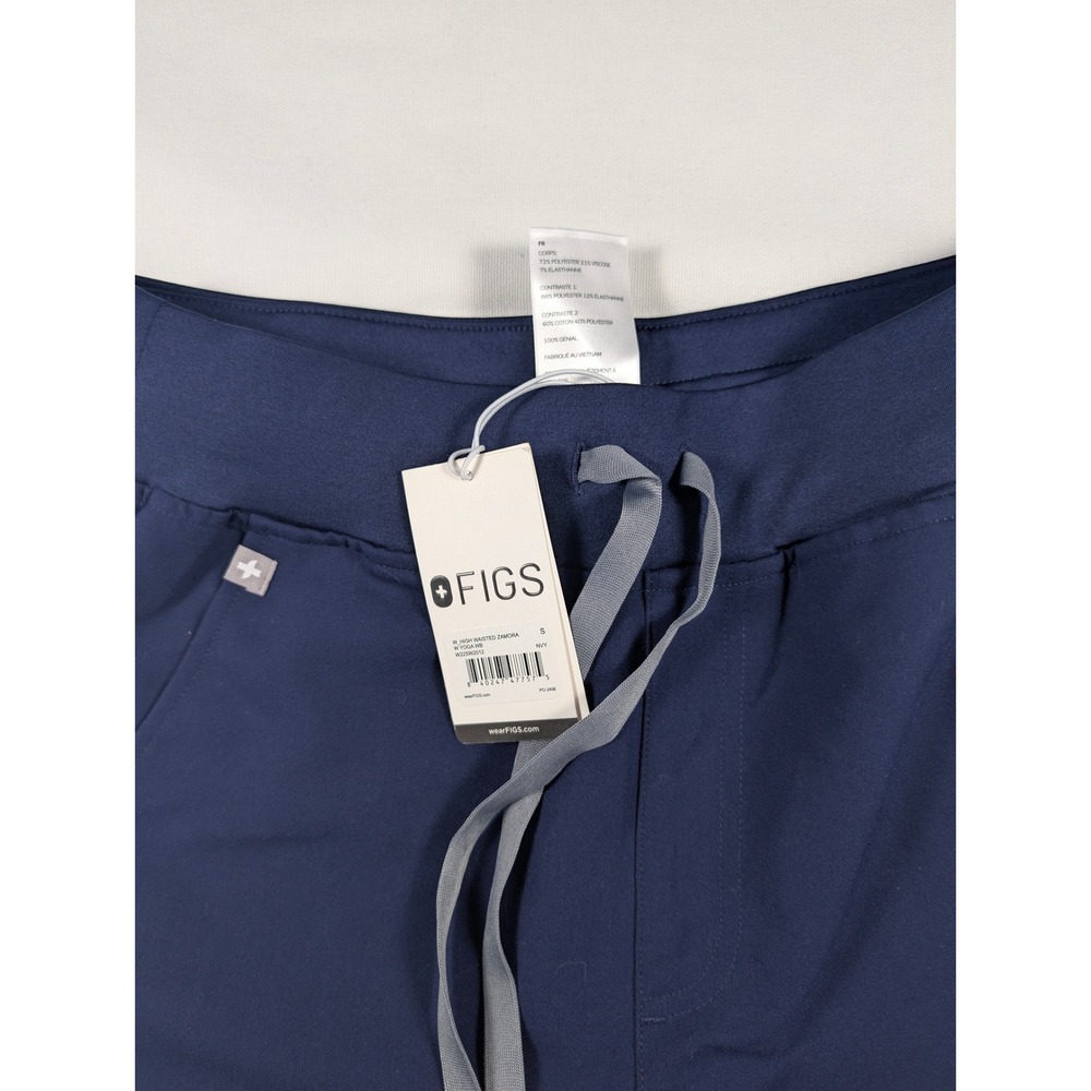 FIGS Scrub Pants Womens Small Navy Zamora High Waisted Yoga Jogger W22SW2012 NEW - Picture 9 of 11